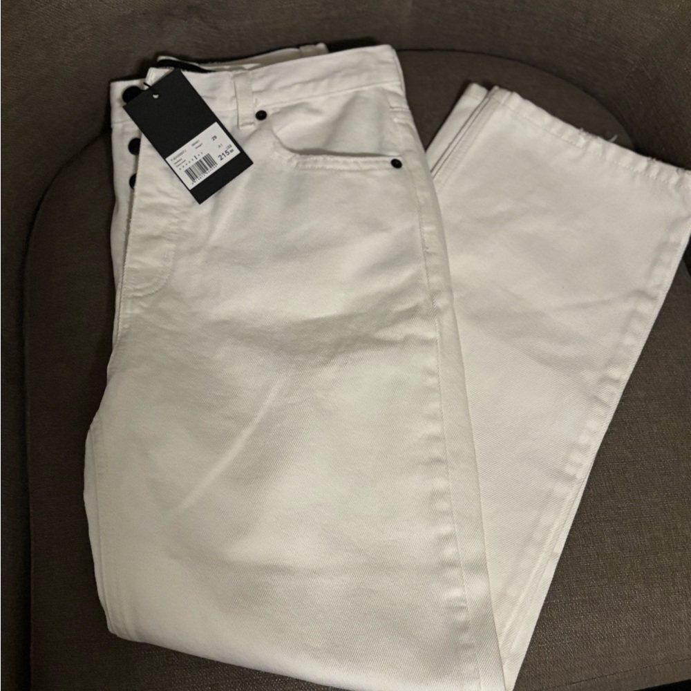 White Straight Leg Jeans - The Kooples